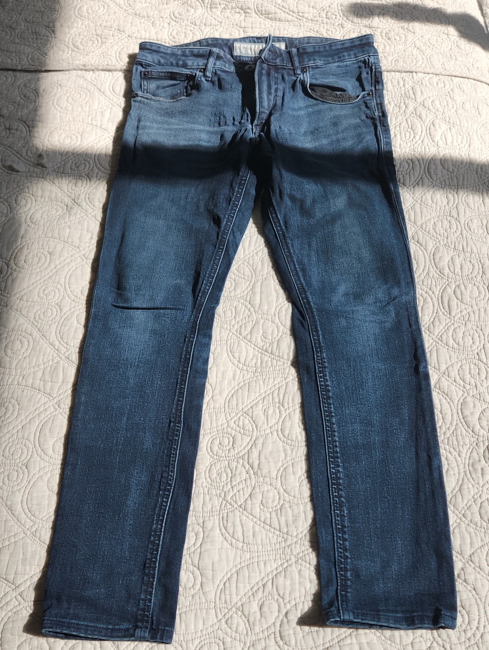 Men's Express Blue Super Skinny Jeans 30x30